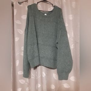 Old Navy Sage Green Oversized Sweater XXL Tall